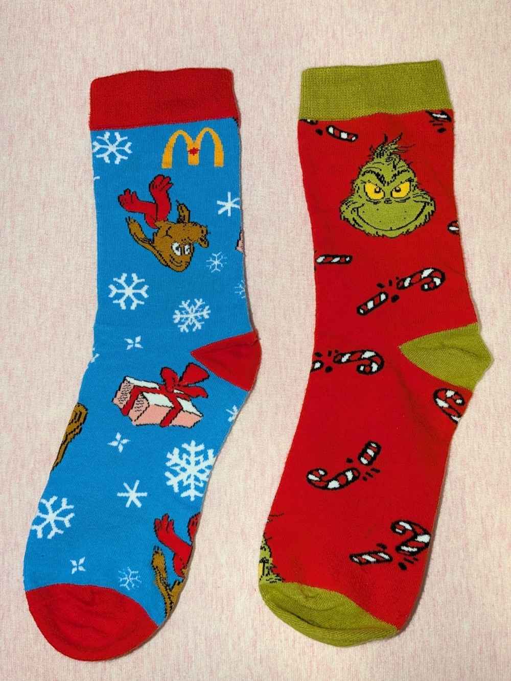 McDonald's Grinch Holiday Crew Socks
